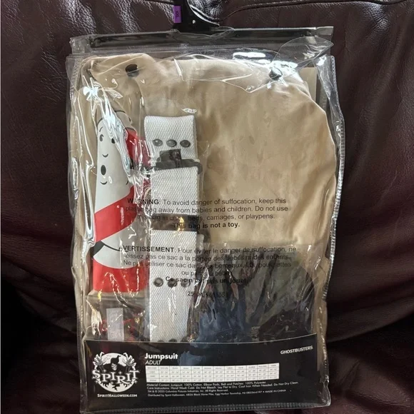 🎃👻 Adult Mens Ghostbusters One Piece Costume - Ghostbusters Classic - size XXL - Picture 2 of 6